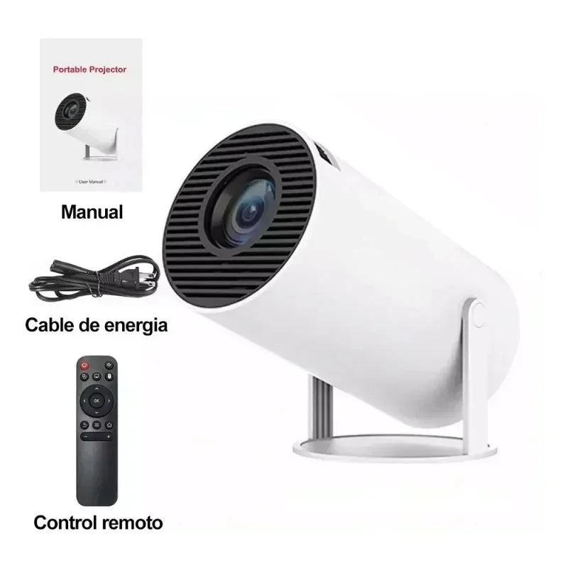 Smart Home Projector 1080P HDR10 4K Supported Portable Mini Projector WiFi Bluetooth Screen Mirroring Theater Beamer TV Stick