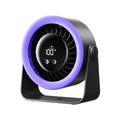 Mini Portable Desk Fan USB Table Fan Rotatable Hanging Wall Mount Fan With Digital Display Rechargeable Camping Desk Fan