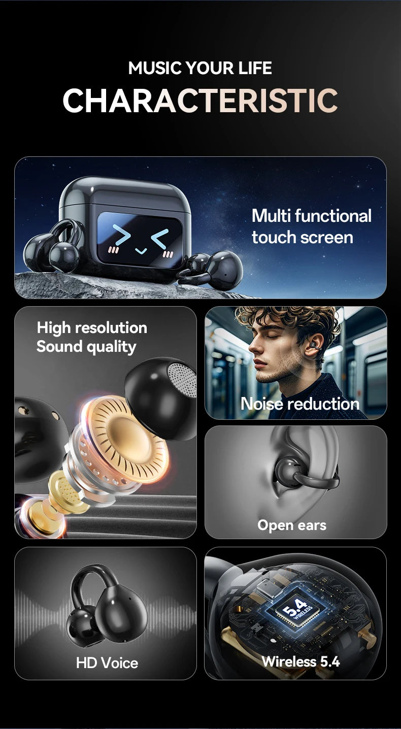 New AI BT Earphone Translation into 144 Languages Wireless Bluetooth Headphone Smart Voice Real Time Headset for Travel Work