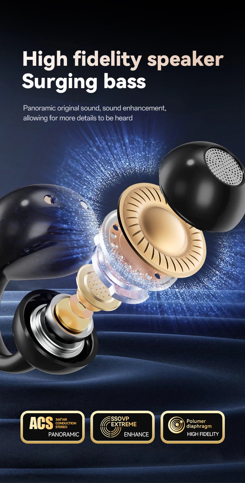 New AI BT Earphone Translation into 144 Languages Wireless Bluetooth Headphone Smart Voice Real Time Headset for Travel Work